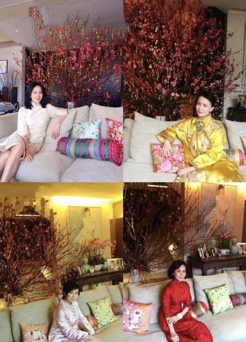刘嘉玲为男友人庆生献香吻！穿小香风太优雅，54岁像小女人